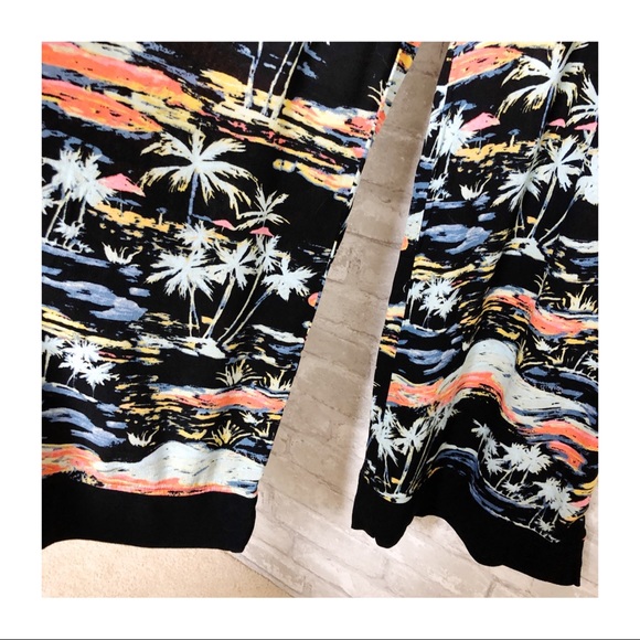 NWT Free People | Black Combo Blue Lagoon Print Pants Size Small - Picture 7 of 12